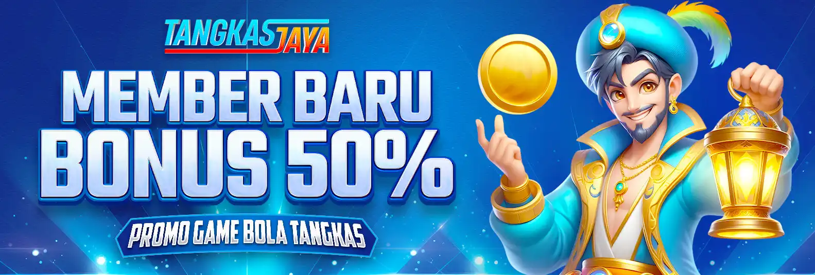 BONUS MEMBER BARU 50% BOLA TANGKAS